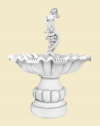 Фигурка (скульптура) фонтан русалка на волнах на волнист чаше нов большая из бетона